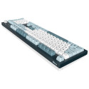 Montech MKey klaviatuur mängimiseks USB hall, helesinine, valge