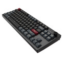 Montech MKey TKL keyboard Gaming USB Burgundy, Dark Grey