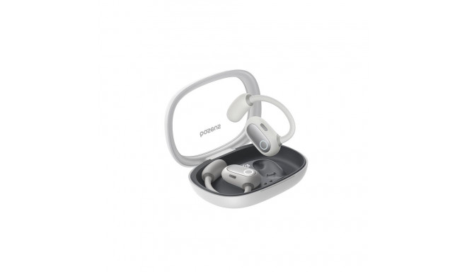Baseus Eli Fit Open- Ear Headset Wireless Connectivity/Music USB Type-C Bluetooth White