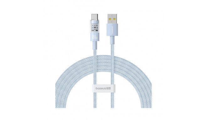 Baseus Gem USB A to USB C fast charging cable 2 m 100 W Blue