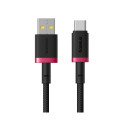Baseus Dura USB Type A to Type C 60 W kiirlaadimiskaabel 1 m must, punane