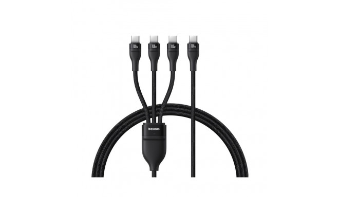 Baseus Flash Series Type C to C+C+C kiirlaadimiskaabel 480 Mbps must