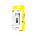 Baseus Flash Series Type C to C+C+C kiirlaadimiskaabel 480 Mbps must