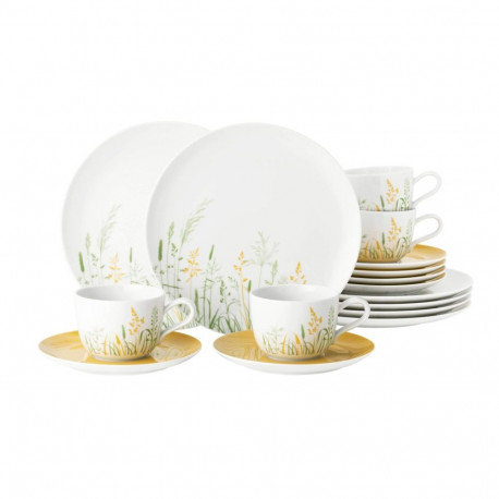 SELTMANN MEADOW GRASSES CURRY Coffee Set for 6 people