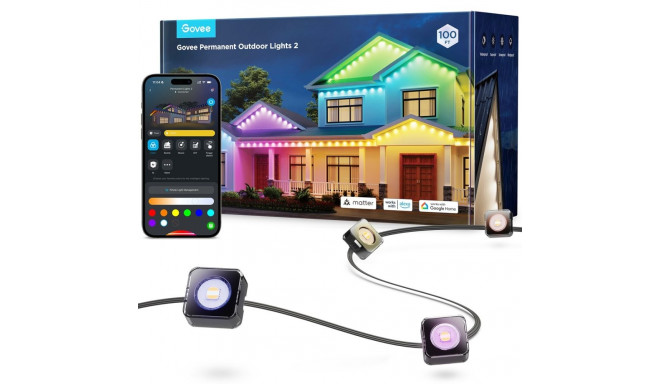 Govee H705E püsivad välisvalgustid 2 30m | LED valgustus | RGBICW, Wi-Fi, Bluetooth, IP67