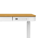 ACTIVEJET elektriliselt reguleeritava kõrgusega kirjutuslaud 140x70 ET119W-C valge/tamm