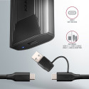 Axagon EEM2-GTS2 must M.2 SSD-korpus