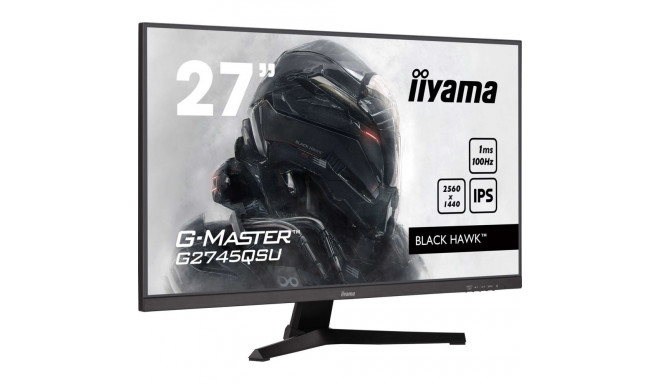 iiyama G-MASTER G2745QSU-B2 arvutimonitor 68,6 cm (27") 2560 x 1440 pikslit wide quad HD LED must