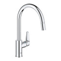 Grohe baucurve 30547000 ühe hoovaga köögivalamu segisti kroom
