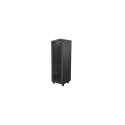 19" iseseisev rack-kapp 37U 600X600 must perforeeritud uks LCD LANBERG (flat pack)
