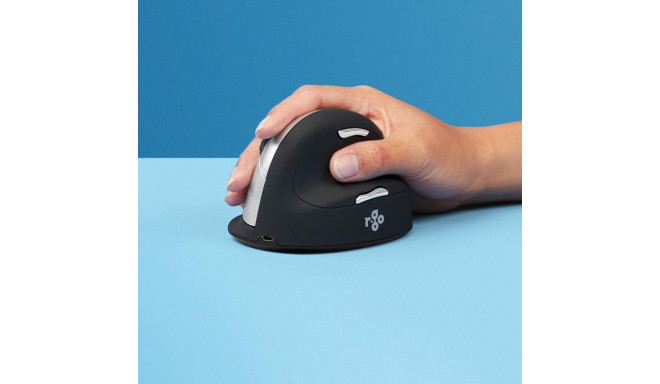 R-Go Mouse HE ergonomic right-hand Bluetooth black/silver retail