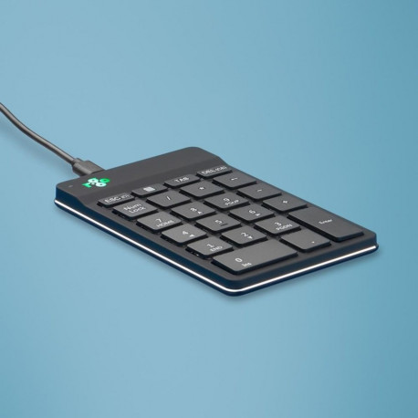 R-Go Tools ergonoomiline must juhtmega numbriklaviatuur R-Go Numpad Break pausitarkvaraga