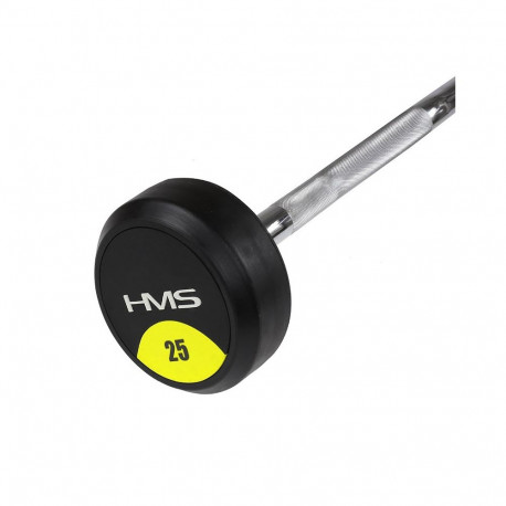 HMS GSL25 fixed barbell/rubber broken bar 25 kg