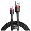 Baseus Cafule USB cable 2 m USB A USB C Black, Red