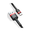 Baseus Cafule USB kaabel 2 m USB A USB C must, punane