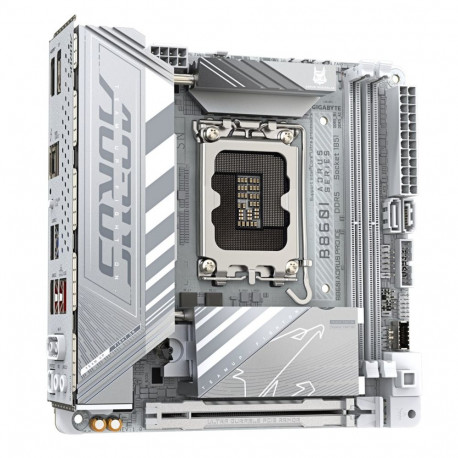 GIGABYTE B860I AORUS PRO ICE Motherboard - Intel Core Ultra Series CPUs, 8+1+2+1 Phases VRM, up to 9