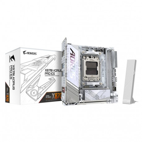 Gigabyte X870I Aorus Pro Ice emaplaat