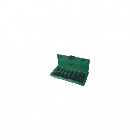 JONNESWAY löök-kuuskantpadrunite komplekt S05A408S 1/2" 5, 6, 8, 10, 12, 14, 17, 19mm