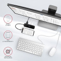Axagon HMC-6GL sülearvuti dokk/portide replikator USB 3.2 Gen 1 (3.1 Gen 1) Type-C must, hall