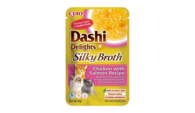 INABA CAT Dashi Delights siidine puljong kana lõhega kassimaius 40g