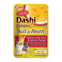 Inaba Cat Dashi Delights siidine puljong kana tuunikala ja lõhega - kassimaius - 40g