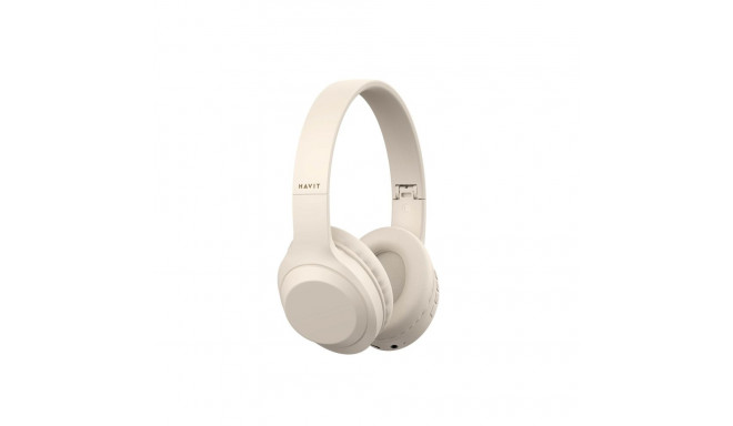 Havit H628BT - juhtmevabad on-ear kõrvaklapid, beež