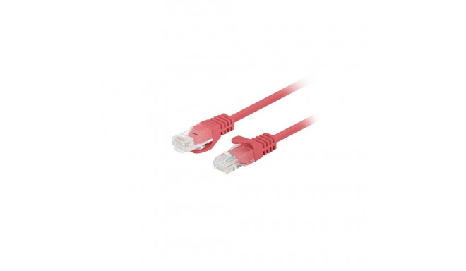 Lanberg patchcord cat.6 UTP 0,25 m punane 10-pack