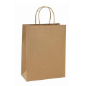 Paper bag with handle BSTech 260x170x310 mm 120 g/m² 25 pcs. Brown