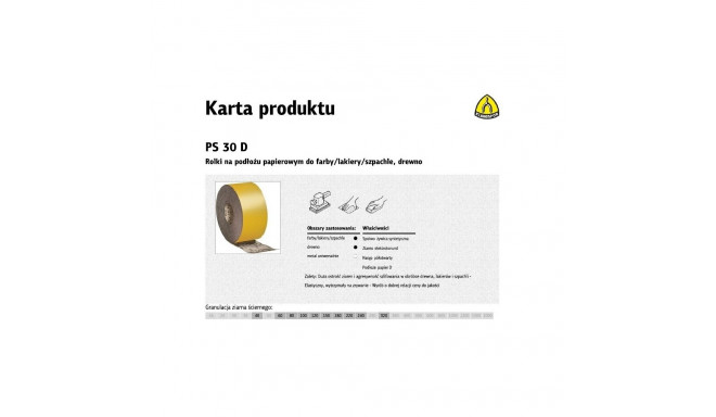 K.PAPER ROLL 115mm PS30D P 40 (50mb)