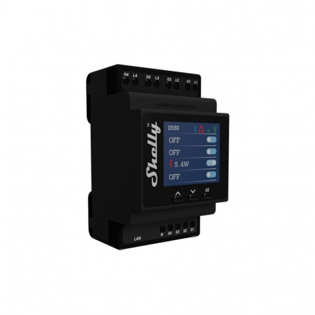 Shelly PRO 4PM 4-channel controller with energy measurement