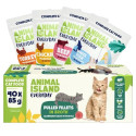 ANIMAL ISLAND Igapäevane Veiseliha, kana, kalkun ja valge kala fileed puljongis - märg kassitoit - 4