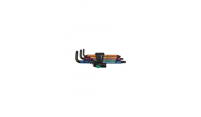 Wera 950 Spkl9 Hex-plus Hex Key Set L-shaped hex key set Metric/imperial 9 pc(s)