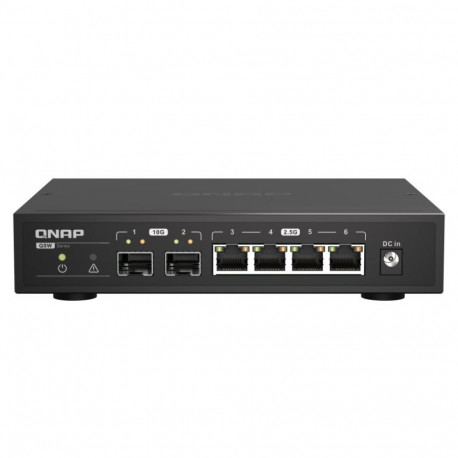 QNAP QSW-2104-2S võrgulüliti haldamata 2.5G Ethernet must