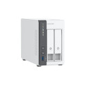 QNAP TS-216G NAS/salvestusserver torn Cortex-A Cortex-A55 4 GB HDD valge
