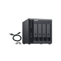 QNAP TR-004 storage drive enclosure HDD/SSD enclosure Black 2.5/3.5"