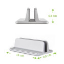 Techly Vertical Aluminum Notebook Stand