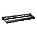Techly Modular Patch Panel 24 Places UTP with Removable Modules 1 Unit Black