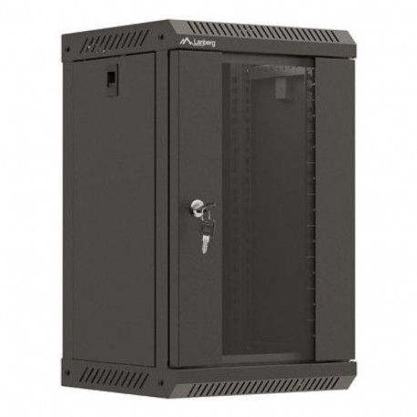 Lanberg WF11-3309-10B rack cabinet 9U Wall mounted rack Black