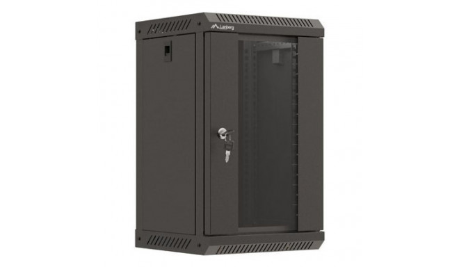 Lanberg WF11-3309-10B rack cabinet 9U Wall mounted rack Black