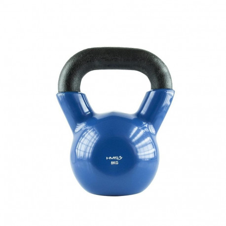 8kg vinyl kettlebell black HMS KNV08