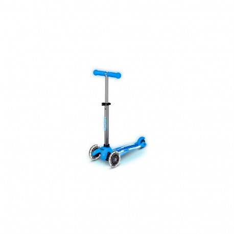 Mini Micro Deluxe Glow LED Plus Glacier Aqua tõukeratas