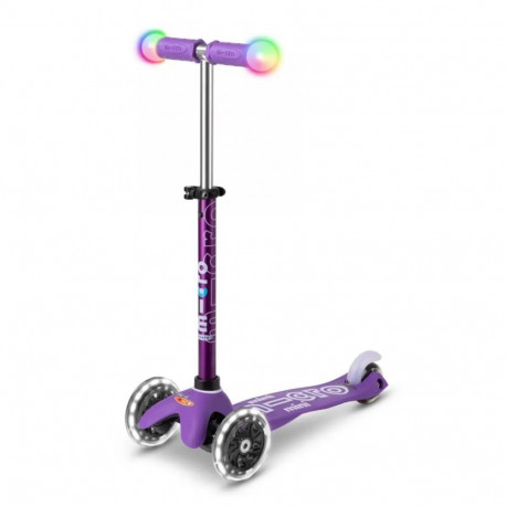 Micro Tõukeratas Mini Deluxe Magic Lilla LEDidega