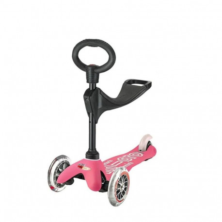 Micro Kolmerattaline Tõukeratas/Steps Mini 3in1 Deluxe Roosa