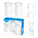 Cudy M1200 2 komplekti kahesageduslik (2,4 GHz / 5 GHz) Wi-Fi 5 (802.11ac) Valge 1 sisemine