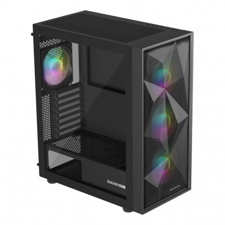 GENESIS DIAXID 605 ARGB midi-tower korpus USB-C aknaga must
