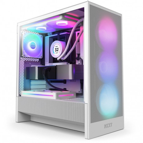 NZXT miditorn H5 Flow RGB, valge