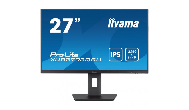 iiyama XUB2793QSU-B7 computer monitor 68.6 cm (27") 2560 x 1140 pixels Wide Quad HD LED Black