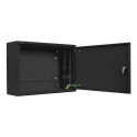 SEINALE PAIGALDATAV RIIULIKAPP 19" 4U+3U 540X200 MADALPROFIILNE MUST LANBERG (KOKKUPANDUD)