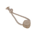 KERBL Dog Tug, Jute and Cotton Loop, Coffee Wood - Natural Toy - 45 cm