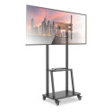 Techly Floor Stand with Shelf for 32-70" LCD/LED/Plasma TV